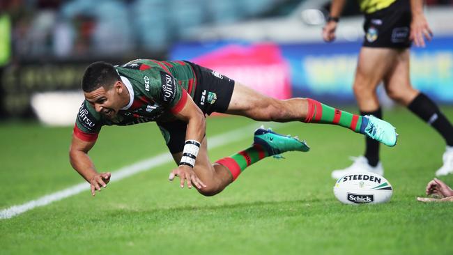 Walker says the Rabbitohs’ attacking style suits his game. Picture. Phil Hillyard