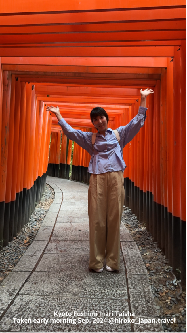 Hiroko in Kyoto. Picture: Supplied