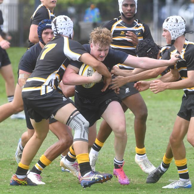 Quinn Timperon. QLD Rugby Union State Championships (17-18 years boys) at the Townsville Sports Precinct. Friday May 23. Metro East against Capricorn. Picture: Evan Morgan