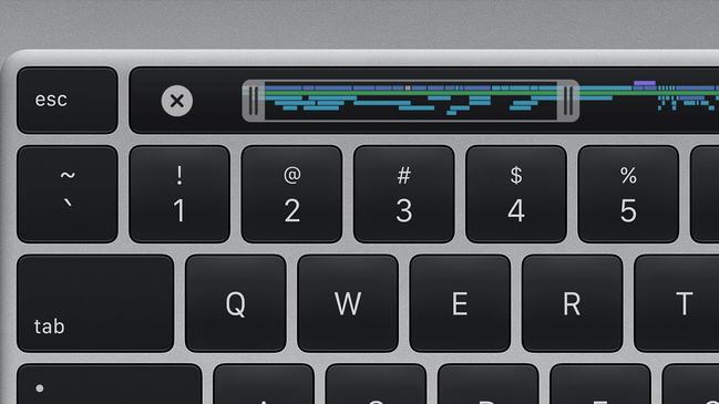 Apple 16-inch MacBook Pro keyboard. Picture: Apple.