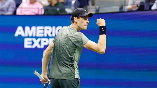 Sinner has made his first US Open semi-final. Photo by KENA BETANCUR / AFP