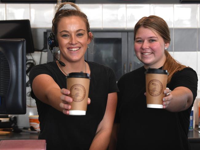 Jaida Walker and Makayla Kickbusch of Toucan Coffee