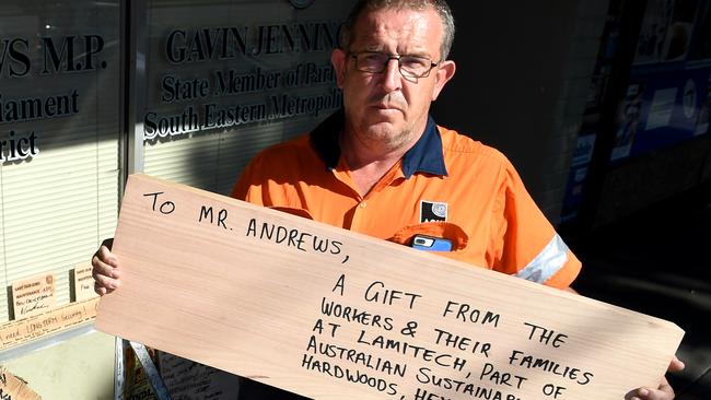 Anthony Wilkes says shifts have been cut and up to a dozen workers forced to take leave. Picture: Nicole Garmston