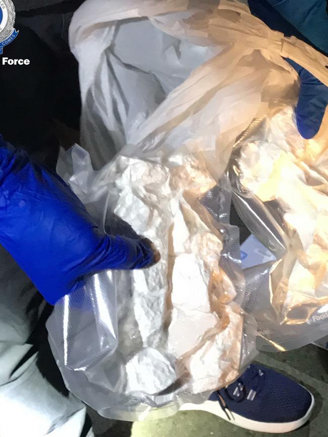 The couple allegedly had 640 grams of cocaine waiting in their car’s own hidden compartment. Picture: NSW Police