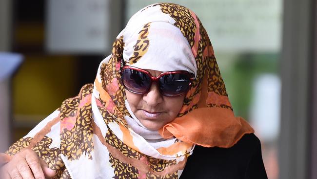 Saeed Noori's mother leaves the Melbourne Magistrates’ Court. Picture: Lawrence Pinder