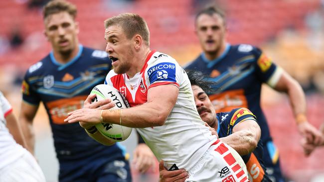 Matthew Dufty is looking back to his best since returning to fullback. Picture: AAP.