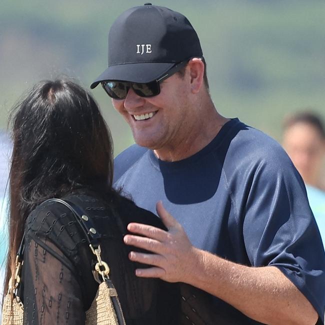 James Packer and his ex-wife Erica pictured in St.Tropez on July 13, 2022. Picture: Backgrid