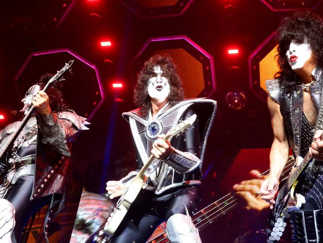 KISS play the Brisbane Entertainment Centre. Picture: Steve Pohlner