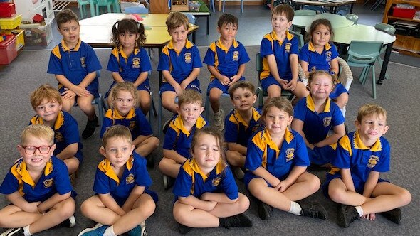 Humpybong State School Prep Aqua: Back row: Joe, Jasmine, Xavier, Kimi, Harrison, Faith. Middle row: Christopher, Summah, Zaine, Alec, Jessie. Front row: MJ, Ellis, Artticus, Loviisa, Hunter. PHOTO: Supplied