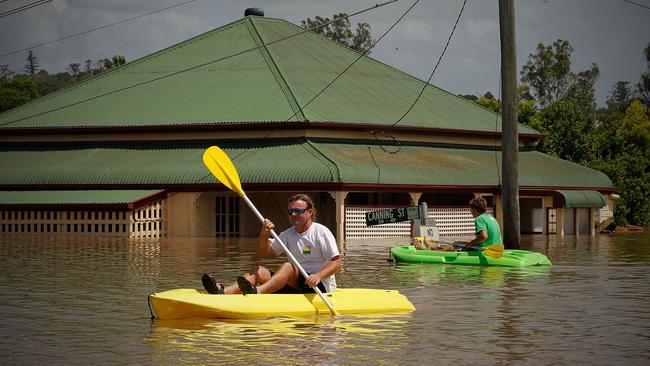 Ipswich underwater on January 12, 2011. Picture: Patrick Hamilton