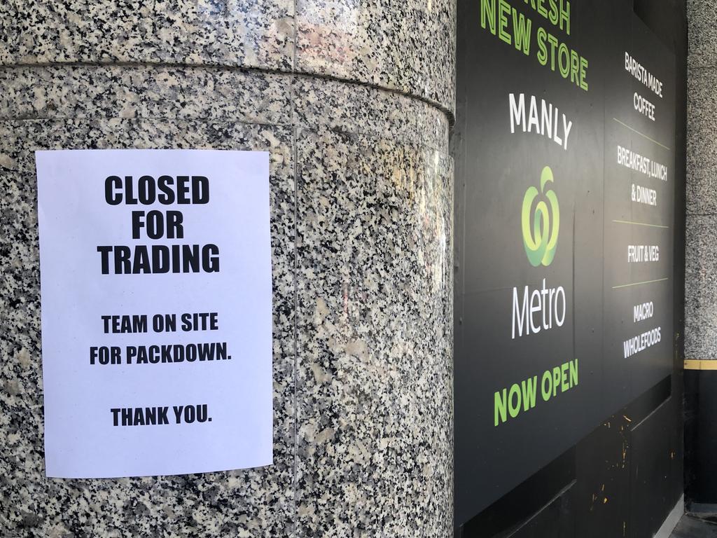 Why Woolworths Metro on the Corso in Manly has closed Daily