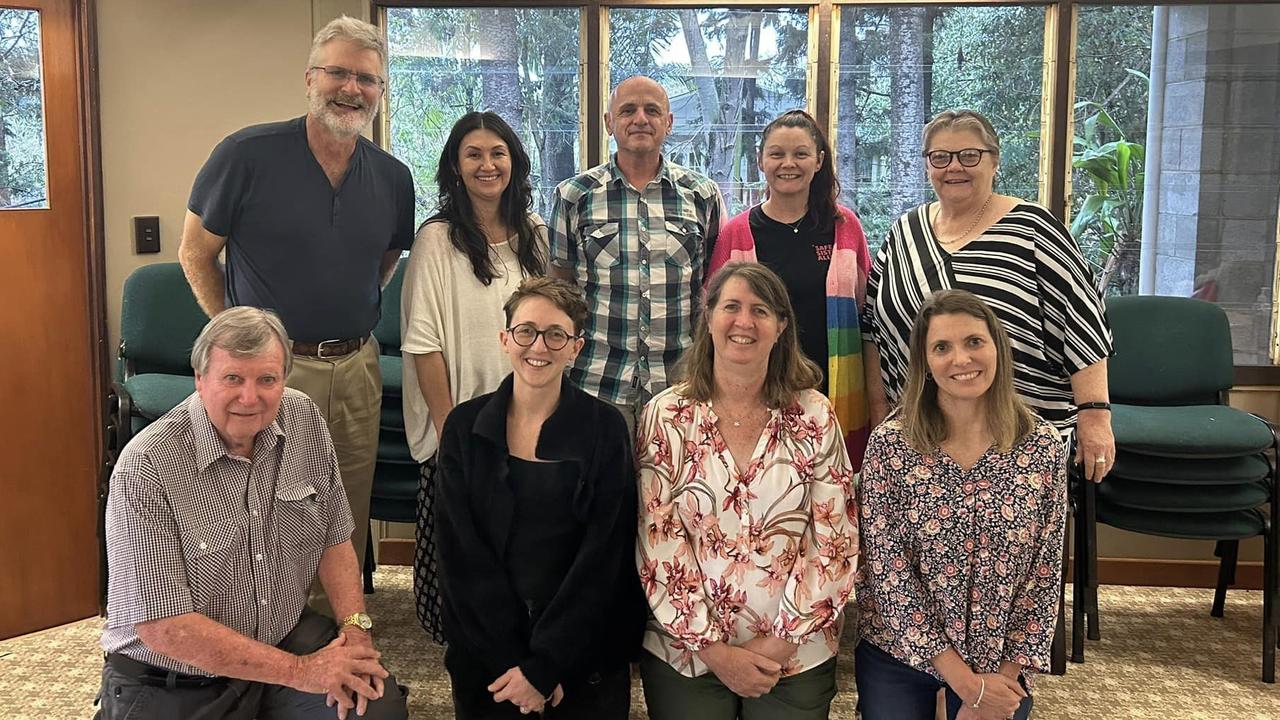 Director of the Family Peace Initiative Steve Halley (top left) visited Queensland in February 2023 to deliver training on its approaches to DFV perpetrator intervention programs.