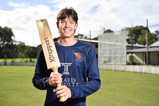 Sunshine Coast Cricket talent Will Noffke. Picture: Patrick Woods.