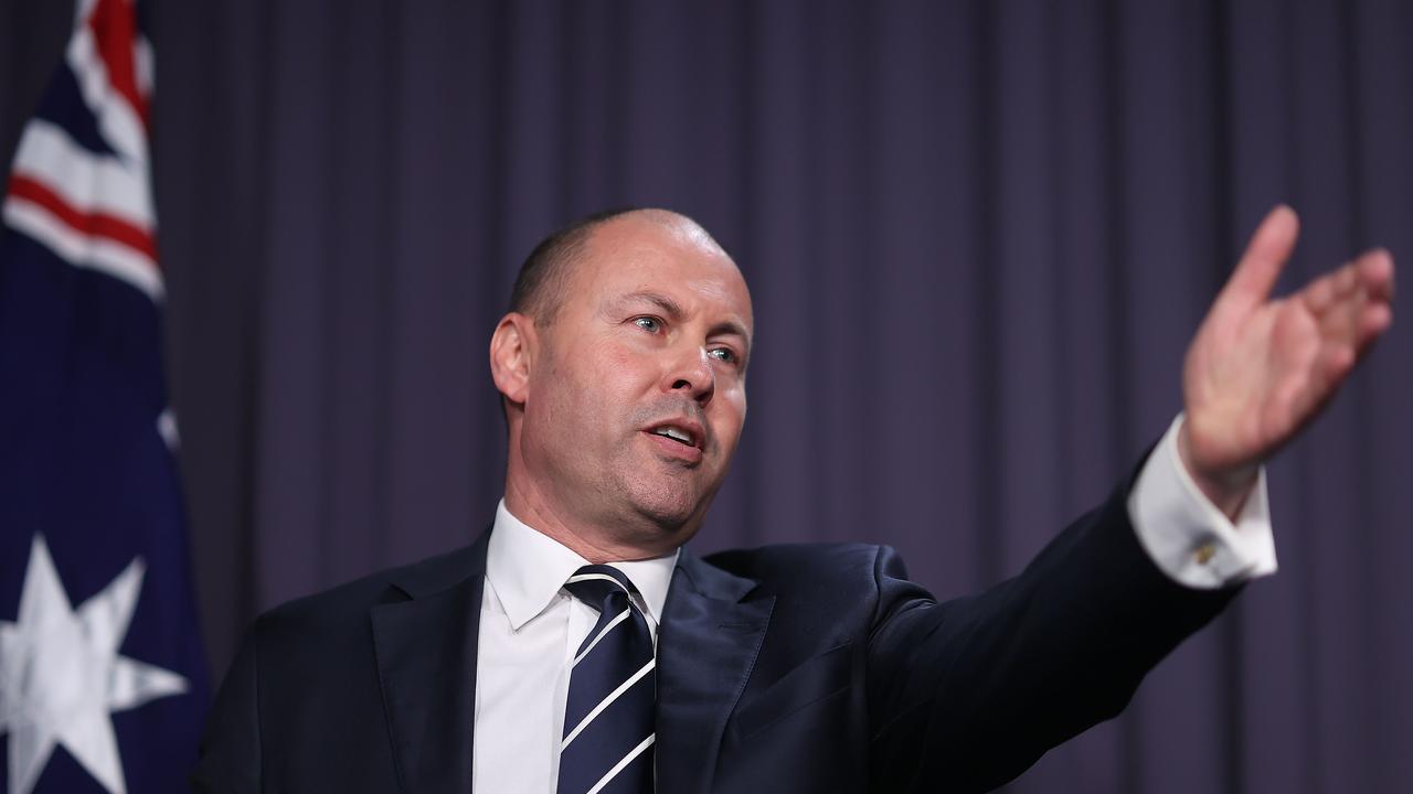 Treasurer Josh Frydenberg released the Mid-Year Economic and Fiscal Outlook (MYEFO) on Thursday. Picture: NCA NewsWire / Gary Ramage