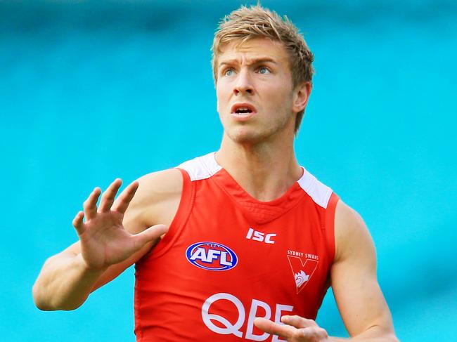 Kieran Jack during Sydney Swans training at the SCG. pic Mark Evans