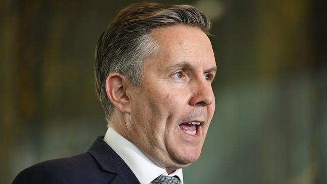 Health Minister Mark Butler’s tenure in the portfolio has been marred with public delays in access to migraine medication, ADHD drugs, insulin and IV fluid. Picture: Martin Ollman/NewsWire