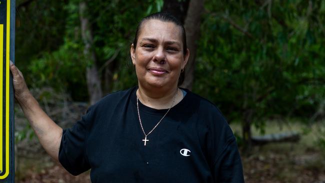 Wurrkbarbar and Matjba clan women Bernadette Calma at Gunlom Falls, in Kakadu National Park. Picture: Zizi Averill