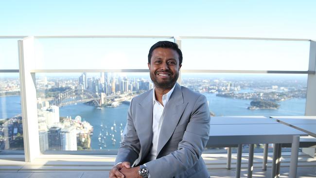 Robin Khuda, AirTrunk founder and CEO, is favouring renewable energy over nuclear power. Picture: Britta Campion