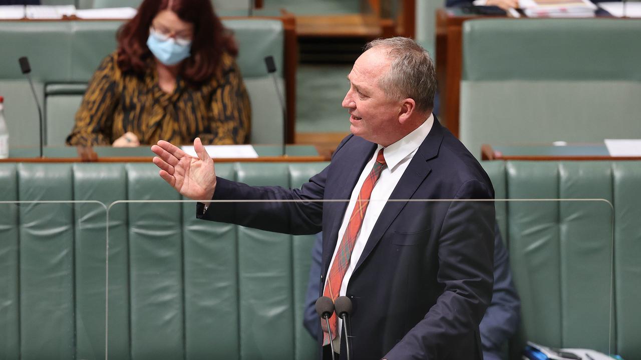 Deputy Prime Minister Barnaby Joyce will present Scott Morrison with a list of net-zero concerns on Thursday. Picture: Gary Ramage / NCA NewsWire