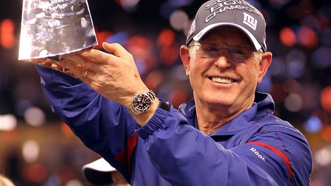 Head coach Tom Coughlin won the Super Bowl with the New York Giants.