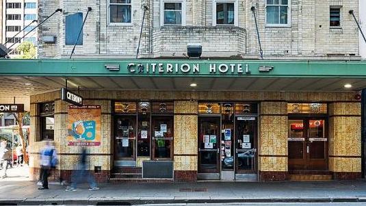 Carlingford man Norberto Trimestra, 68, was arrested after he allegedly performed the Nazi salute at the Criterion Hotel in Pitt St, Sydney, and then refused to leave the premises.