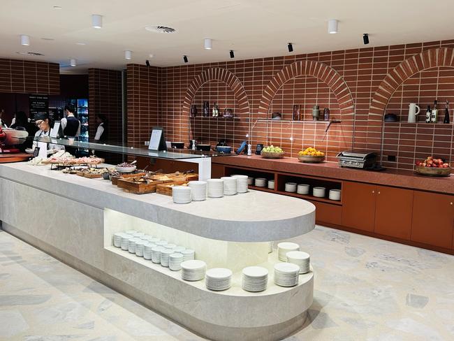 The new Qantas business class lounge at Adelaide Airport. Picture: Duncan Evans/ NewsWire