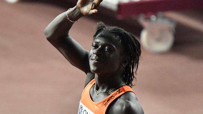 Niger’s Aminatou Seyni was prevented from competing in the 400m event. Picture: AP