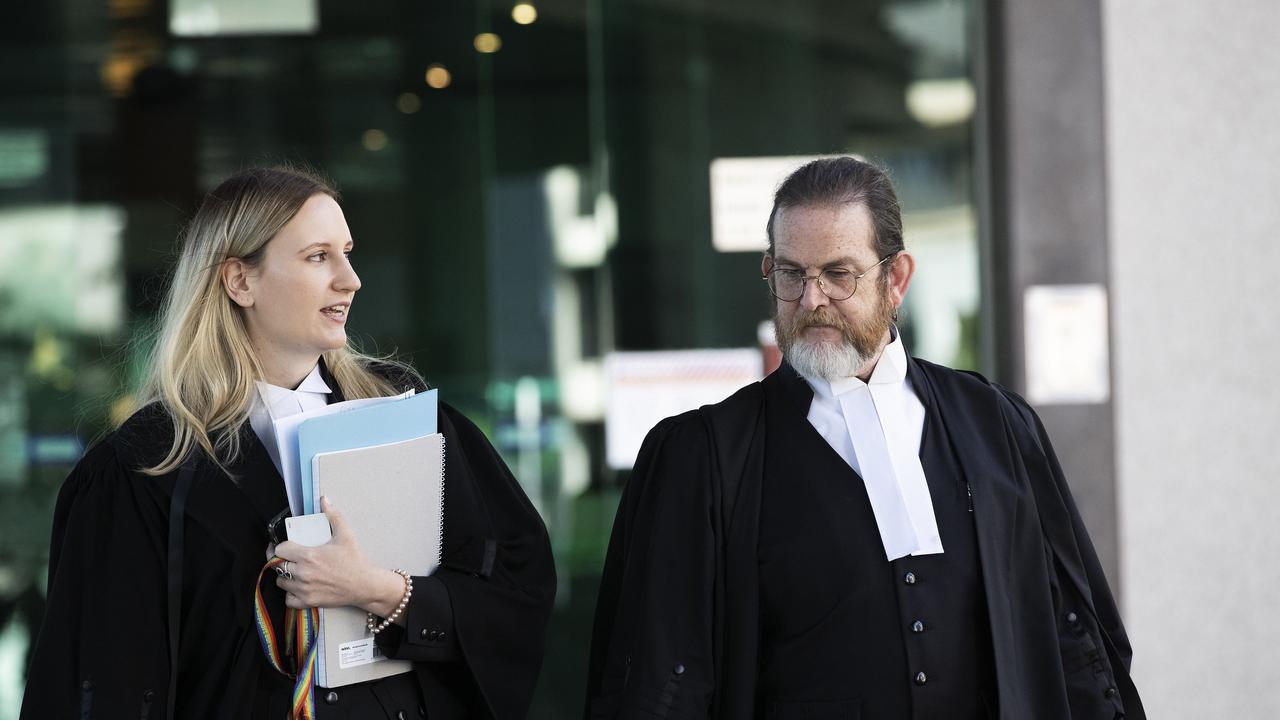 Crown prosecutors Alysha Ballantine and Mark Green outside court.