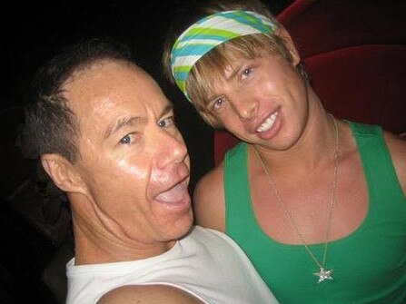 Matthew Leveson with his former boyfriend Michael Atkins.