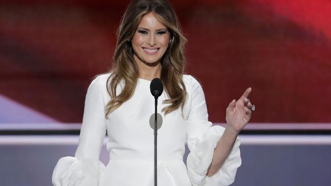 Melania Trump, the wife of Republican candidate Donald Trump.