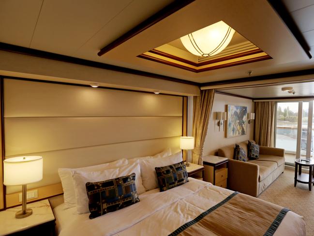A sneak peak inside the cruise ship Majestic Princess, which docked in Hobart on Sunday. Picture: PATRICK GEE
