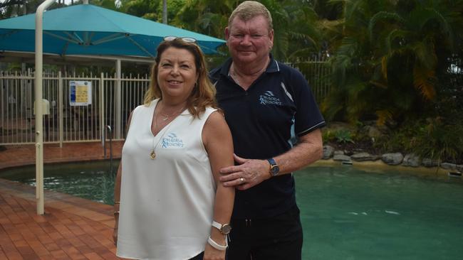 Rivieria Resort managers Ann and Ian Glasson. Photo: Stuart Fast