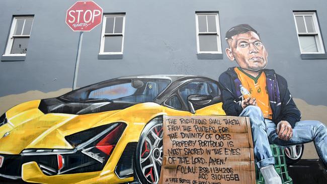 Righteous, brother: A mural in Newtown.