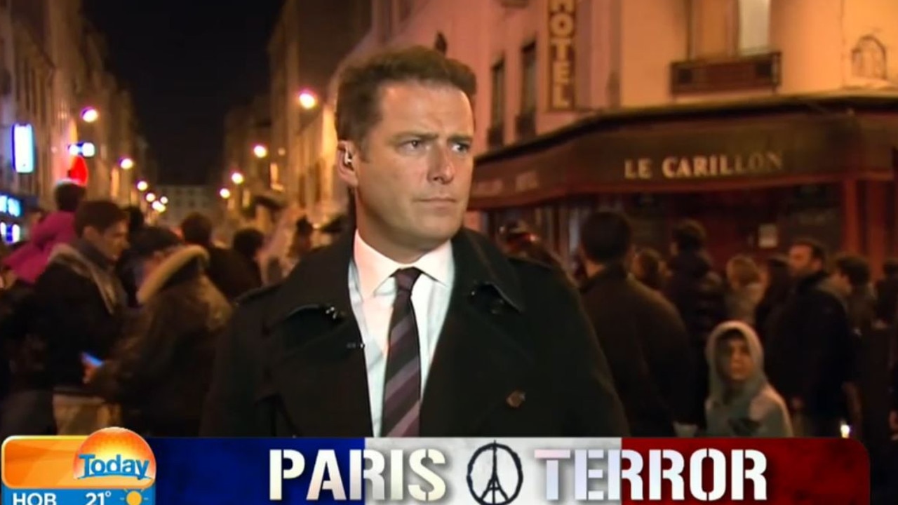 Karl Stefanovic was on the ground reporting on the Paris terror attacks in 2015 