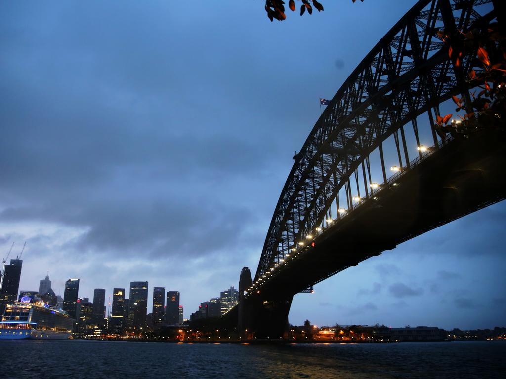 The low hits Sydney at Sunrise .picture John Grainger