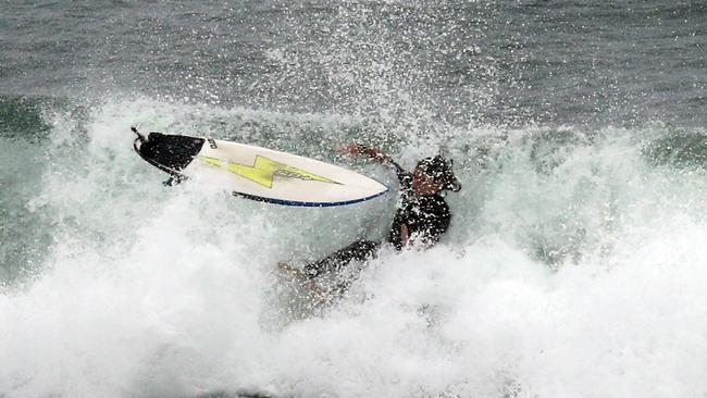 Dangerous surf conditions and coastal erosion are predicted. Picture: Richard Gosling