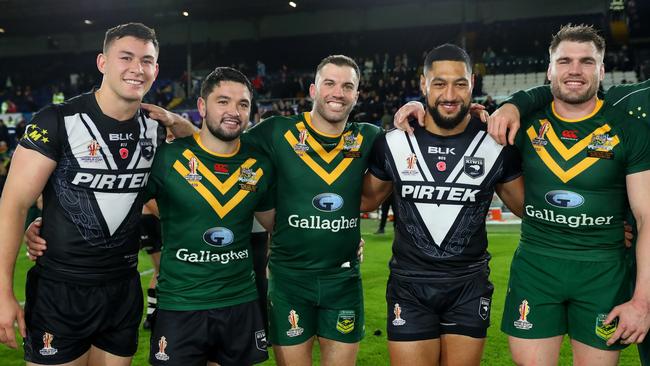 The Kangaroos and Kiwis haven’t played in almost a year. Picture: Alex Livesey/Getty Images for RLWC