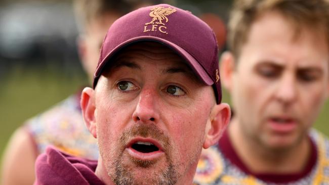 Murrumbeena coach Liam Wilson talks has tasted success as a player many times but yet as a coach. He coaches his final game on Saturday. (Photo by Josh Chadwick)