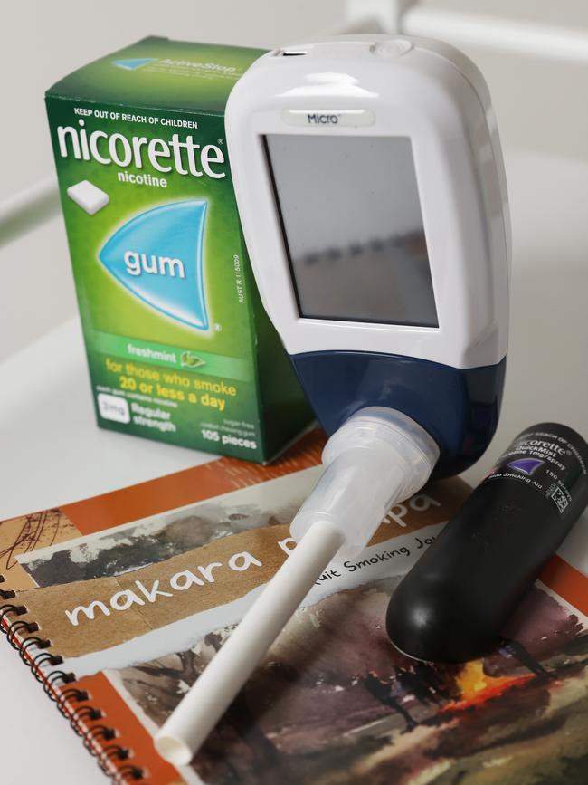 Smokerlyzer. The Tasmanian Aboriginal Centre (TAC) is on a mission to reduce smoking rates and drive better health outcomes for Aboriginal communities, with the rollout of new Smokerlyzer technology across its five health clinics around the state. Picture: Nikki Davis-Jones