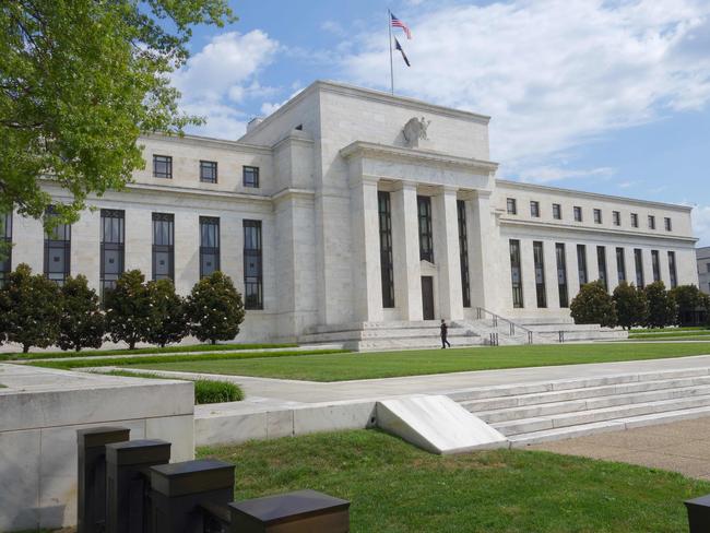 The US Federal Reserve building is seen in Washington, DC. Picture: AFP