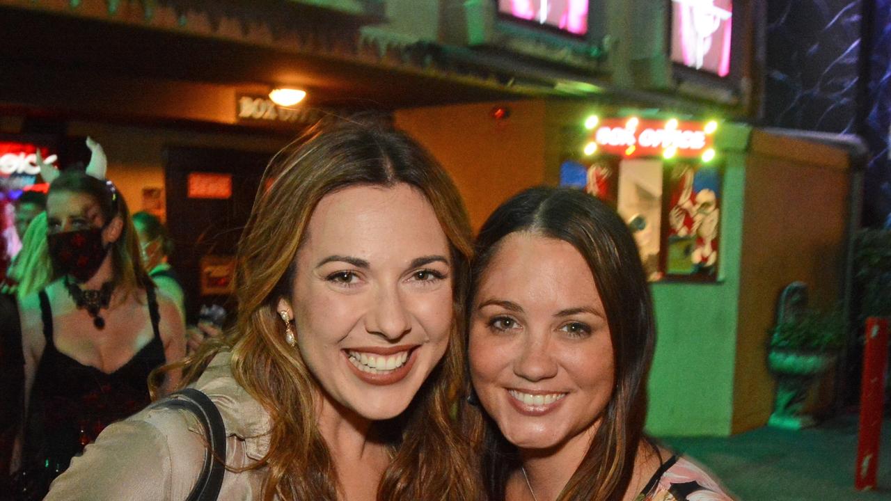 Lara Boath and Nelli McKenzie at opening night of ‘Sanctuary’ at Dracula’s Cabaret, Broadbeach. PIC: (c) Regina King