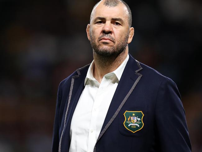 SAPPORO, JAPAN - SEPTEMBER 21: Head coach Michael Cheika of Australia is seen prior to the Rugby World Cup 2019 Group D game between Australia and Fiji at Sapporo Dome on September 21, 2019 in Sapporo, Hokkaido, Japan. (Photo by Dan Mullan/Getty Images)