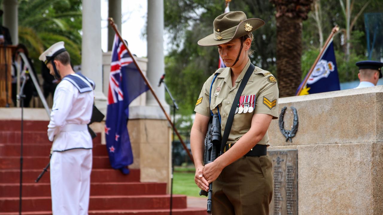 2021 Remembrance Day service in Kingaroy. Picture: Holly Cormack