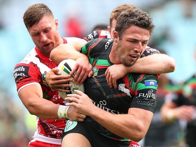 Sam Burgess is another Bunny who loves playing the Cowboys. Pic: Brett Costello