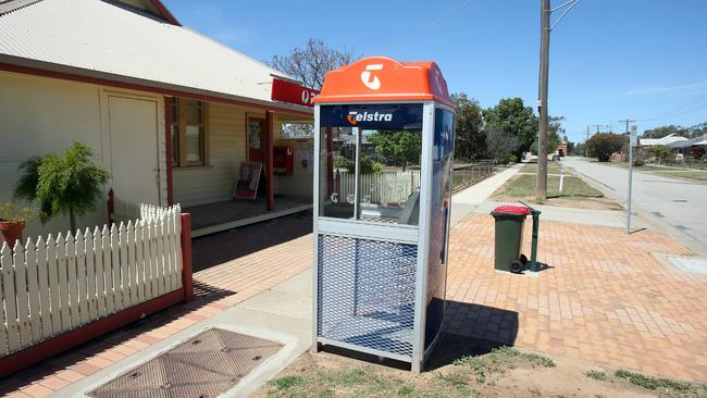 Krystal received a short phone call from the phone box outside the Leitchville post office.