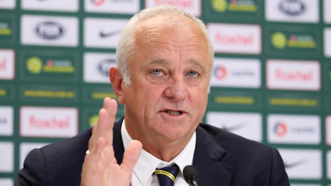 Australian Socceroos and Olyroos coach Graham Arnold. Photo: Cameron Spencer/Getty Images.
