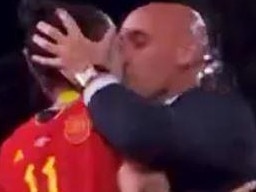 SPANISH FA chief Luis Rubiales has been slammed for grabbing and kissing star player Jenni Hermoso.