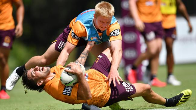 After winning the fullback role, Bird will miss the season opener against the Cowboys in North Queensland. Picture: AAP Image/Darren England