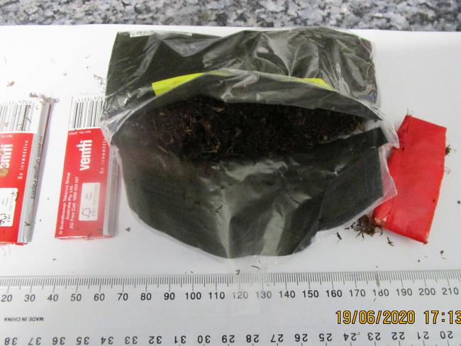 Contraband tobacco found at Cooma Jail. Picture: Corrective Services NSW