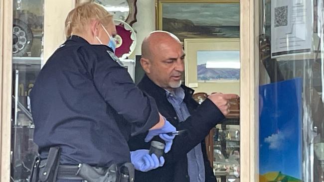 Police are investigating a break-in at Cavalier Antiques, a Glenelg antiques dealer. Picture: Dean Martin,